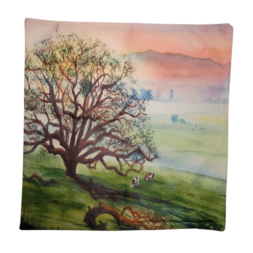 New 17" Country Farm Painting Style Decorative Pillow Cover